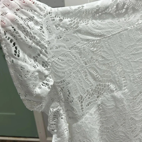 Lilly Pulitzer Atley Ruffle Resort White Swim Cover Up size XXS/XS - Picture 8 of 13